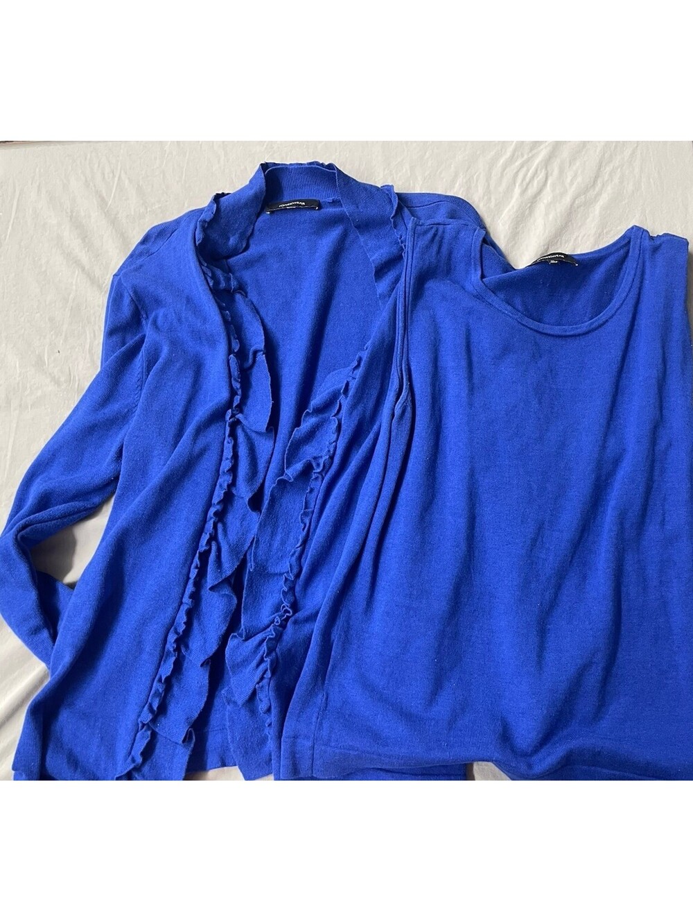 Vintage Jones Wear Tank Top And Cardigan Blue Size XL